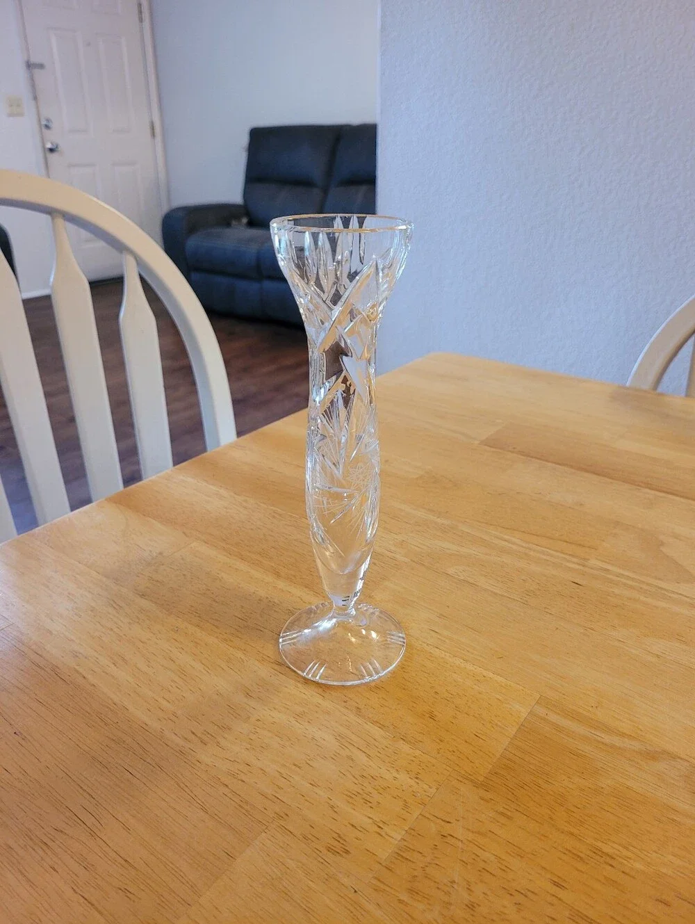 Vintage Cut Crystal Bud Vase